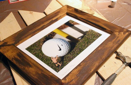 Pallet Stained Frame