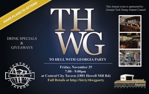 To Hell With Georgia Event Postcard